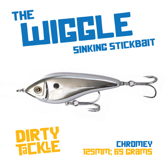 The Wiggle - Sinking Stickbait - Chromey