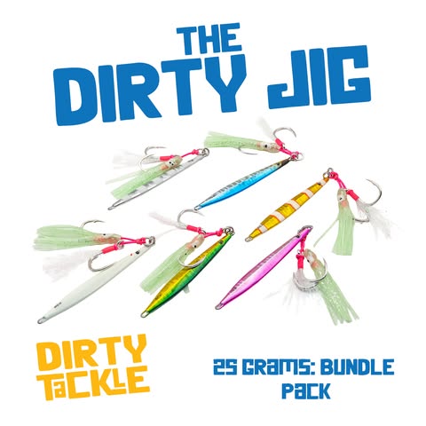 SQUIRT Jig – 25g Micro Jig Colour Pack (6 Pack) (soc)