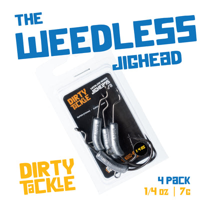Anzuelos Weedless con peso - 1/8oz x 4 paquetes 