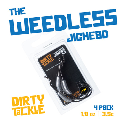 Anzuelos Weedless con peso - 1/8oz x 4 paquetes 