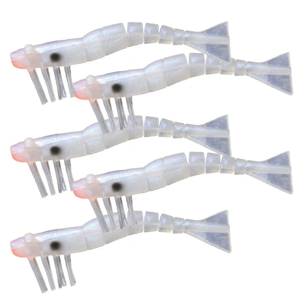 The Money Shot - Pack of 5 x 120mm/4.75" Soft Plastic Prawns