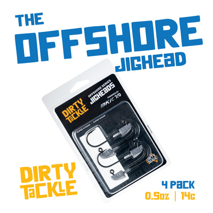 Dirty Tackle Offshore Series Jig Heads – 4 Pack