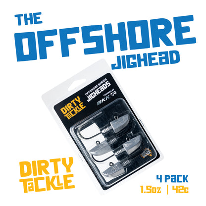 Dirty Tackle Offshore Series Jig Heads – 4 Pack