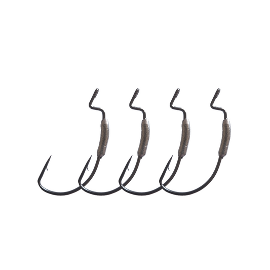 Weighted Weedless Hooks - 1/8oz x 4 Pack