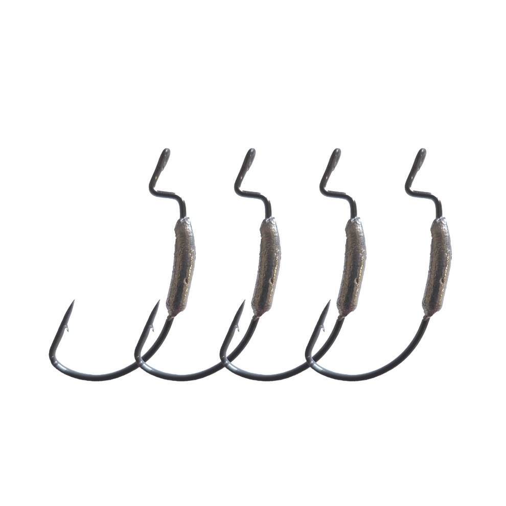 Weighted Weedless Hooks - 1/6oz x 4 Pack – Dirty Tackle