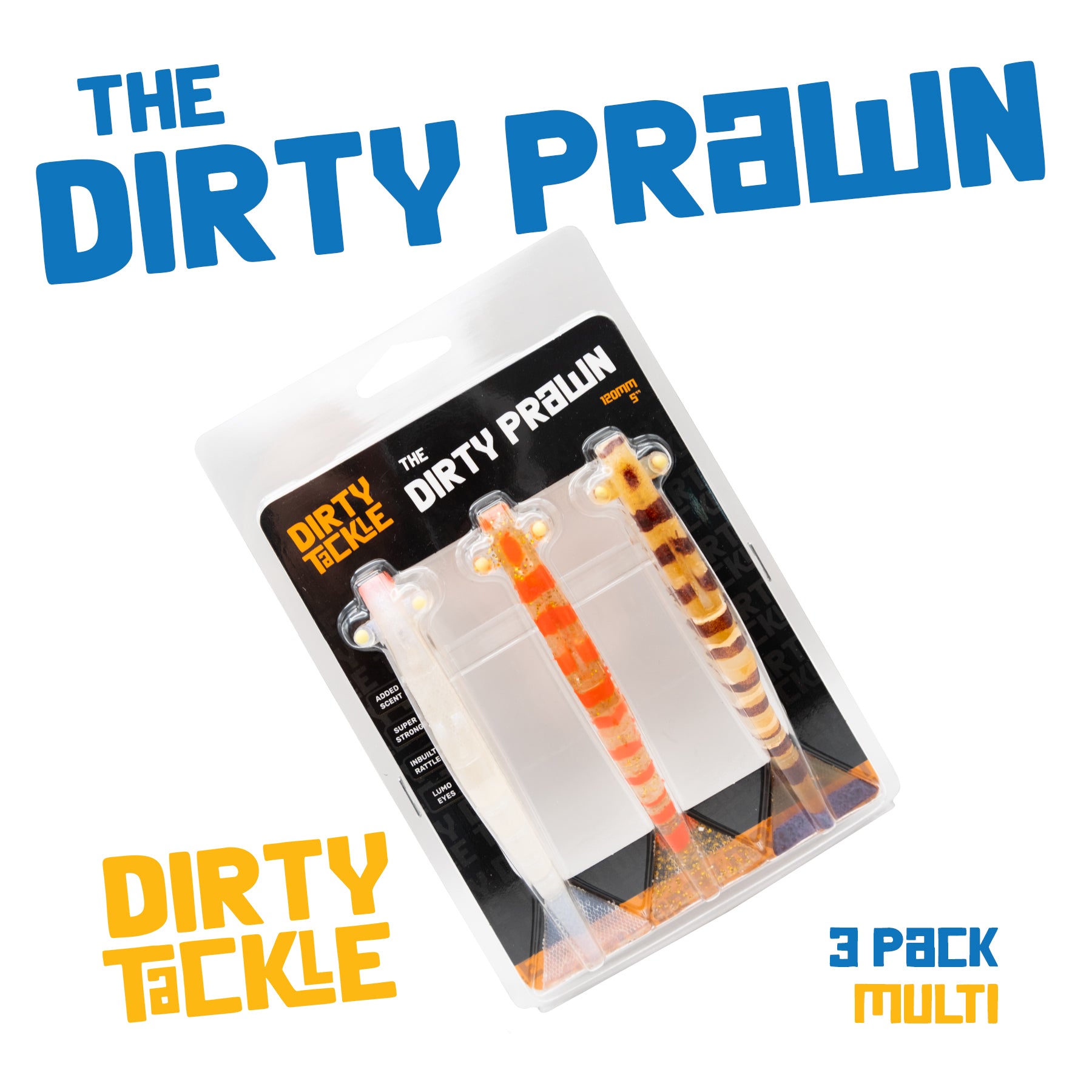Dirty Prawn – 120mm Trial Pack (3 Pack) – Dirty Tackle
